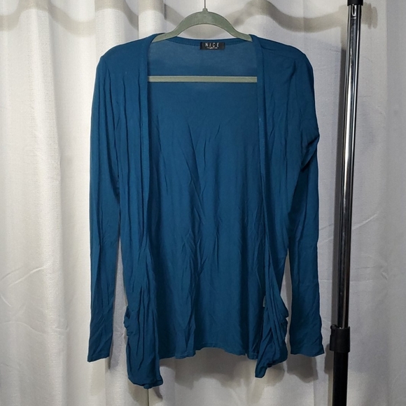 NICE Collection teal cardigan - Picture 1 of 5